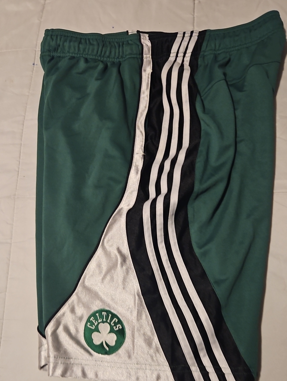adidas Green and Black Celtics Athletic Shorts